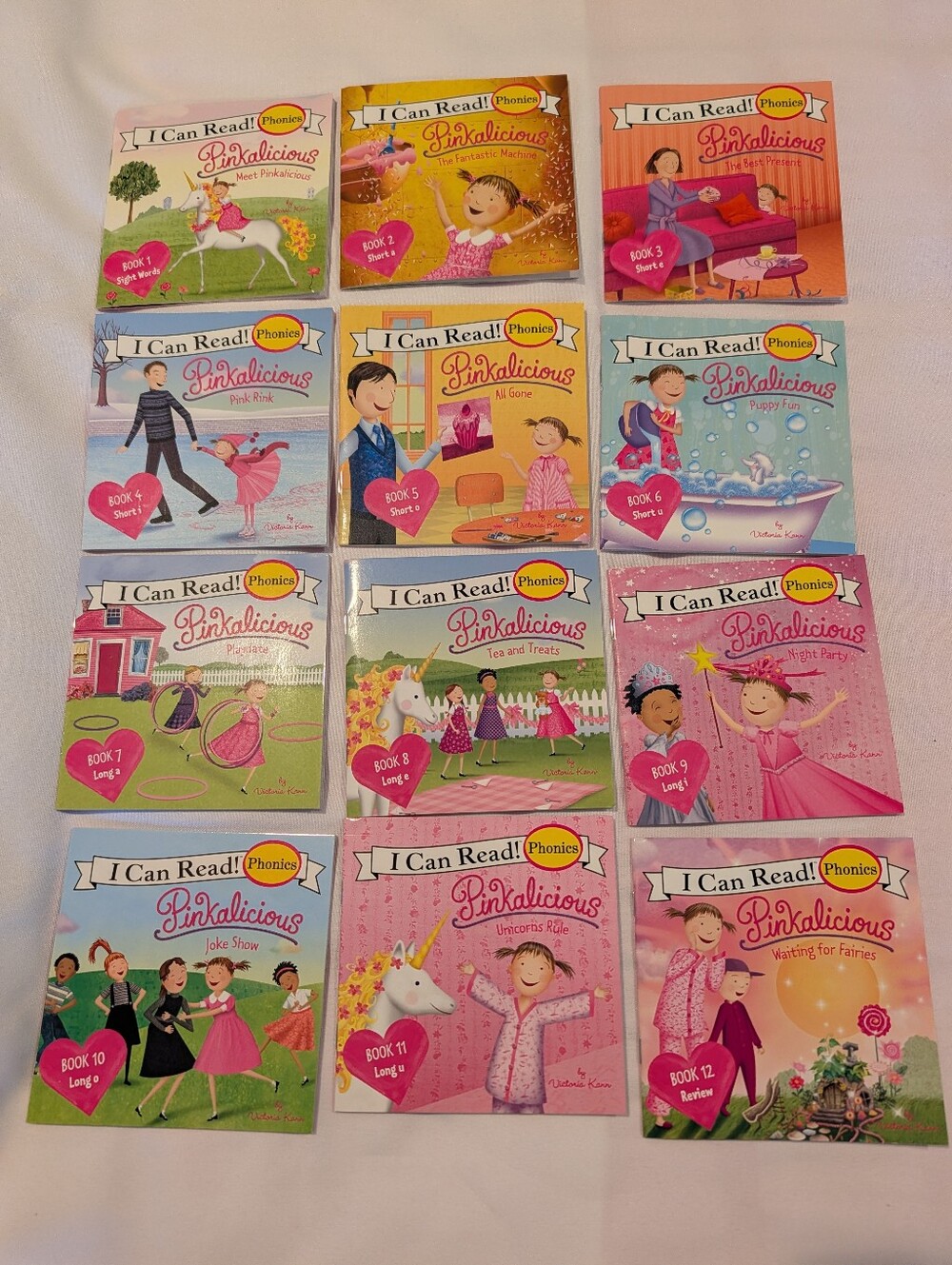 Pinkalicious Phonics Picture Book Set - Pink, Yellow, Blue, Green